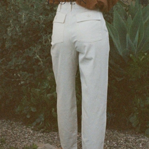 Dôen Doen Walker Pant in Nutmilk Size 6, 28” Barrel Leg Pant - Picture 4 of 6